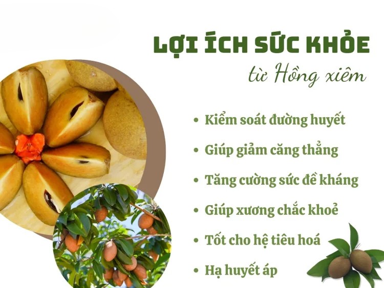 Lợi ích khi ăn quả hồng xiêm