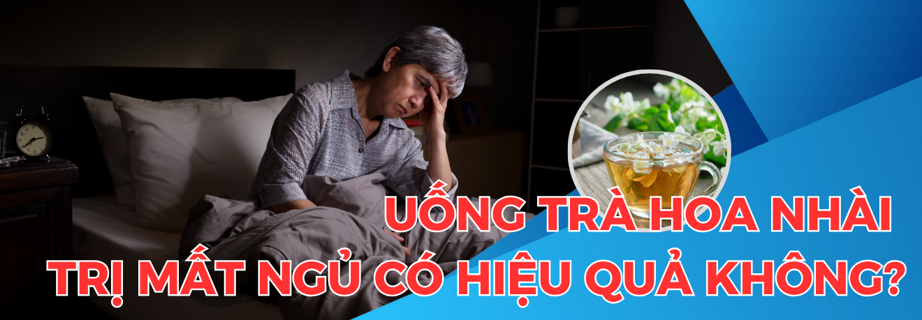 Uống trà hoa nhài trị mất ngủ - Dr Trang